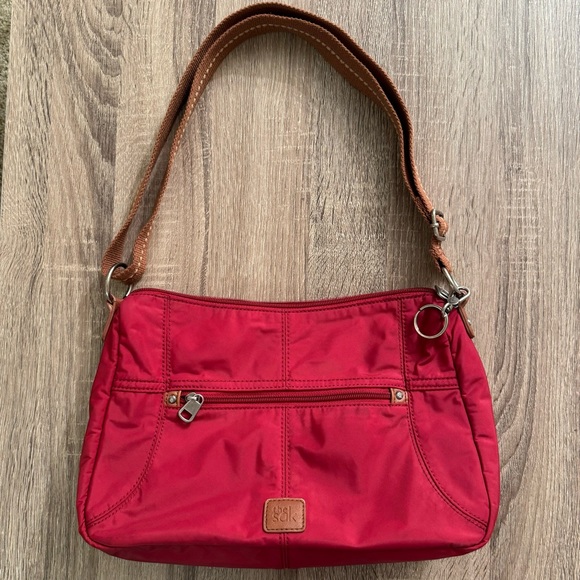 The Sak Bags The Sak Esperato Crossbody Nylon Hobo Red Water